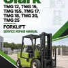 Clark TMG 12, TMG 15, TMG 15S, TMG 17, TMG 18, TMG 20, TMG 25 Forklift Service Repair Manual