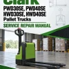 Clark PWD30SE, PWD40SE, HWD30SE, HWD40SE Pallet Trucks Service Repair Manual Clark PWD30SE, PWD40SE, HWD30SE, HWD40SE Pallet Trucks Service Repair Manual