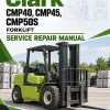 Clark CMP40, CMP45, CMP50S Forklift Service Repair Manual