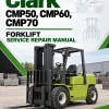 Clark CMP50, CMP60, CMP70 Forklift Service Repair Manual Clark CMP50, CMP60, CMP70 Forklift Service Repair Manual