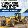 New Holland G170VP AWD, G200VP AWB Motor Grader Repair Manual