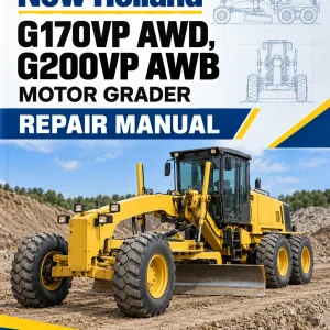 New Holland G170VP AWD, G200VP AWB Motor Grader Repair Manual