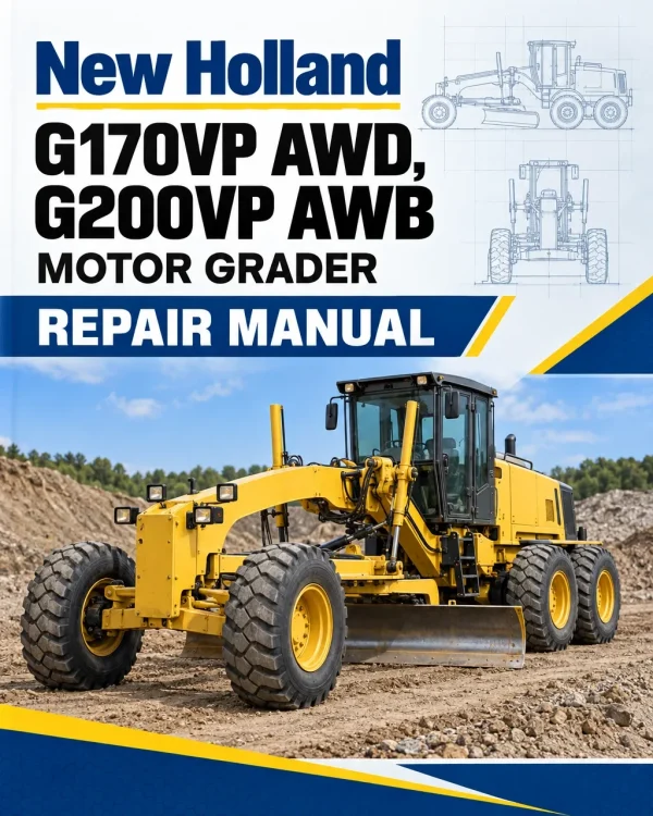 New Holland G170VP AWD, G200VP AWB Motor Grader Repair Manual