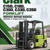 Clark C15D, C18D, C30D, C33D , C35D Forklift Service Repair Manual (4TNV94L & 4TNE94-SFW Diesel)