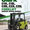 Clark C15L, C18L, C30L, C33L, C35L Forklift Service Repair Manual (4G64 LPG Engine)