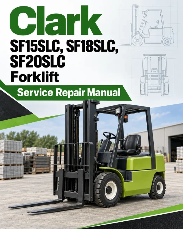 Clark SF15SLC, SF18SLC, SF20SLC Forklift Service Repair Manual Clark SF15SLC, SF18SLC, SF20SLC Forklift Service Repair Manual