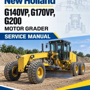 New Holland G140VP, G170VP, G200 Motor Grader Service Manual