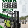 Clark SF20D, SF20L, SF20G, SF25D, SF25L, SF25G, SF30D, SF30L, SF30G Forklift Service Manual Clark SF20D, SF20L, SF20G, SF25D, SF25L, SF25G, SF30D, SF30L, SF30G Forklift Service Manual