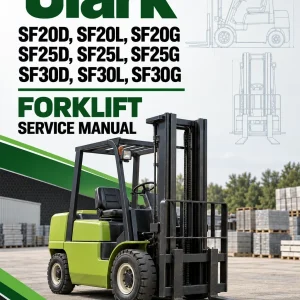 Clark SF20D, SF20L, SF20G, SF25D, SF25L, SF25G, SF30D, SF30L, SF30G Forklift Service Manual