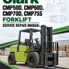 Clark CMP50D, CMP60D, CMP70D, CMP75S Forklift Service Repair Manual