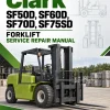 Clark SF50D, SF60D, SF70D, SF75SD Forklift Service Repair Manual Clark SF50D, SF60D, SF70D, SF75SD Forklift Service Repair Manual