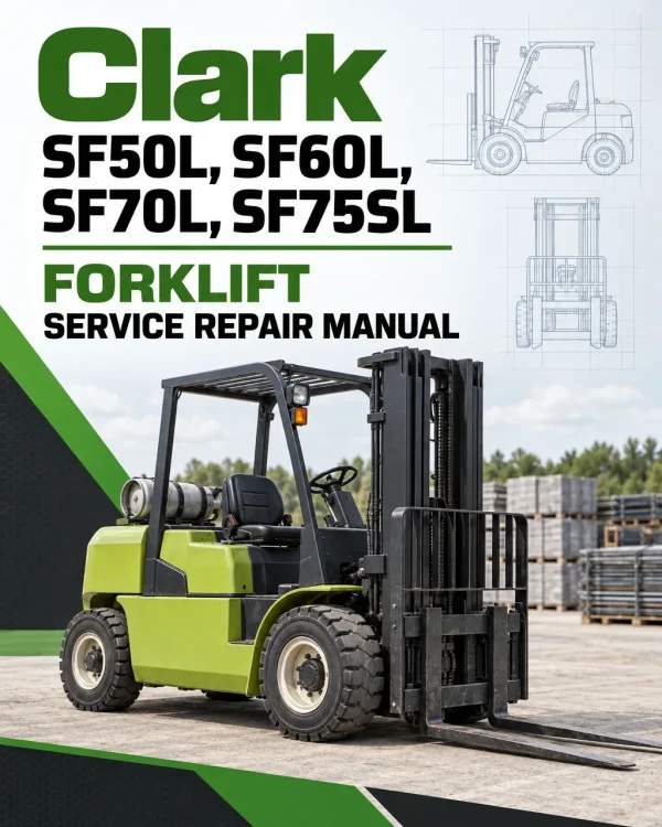 Clark SF50L, SF60L, SF70L, SF75SL Forklift Service Repair Manual Clark SF50L, SF60L, SF70L, SF75SL Forklift Service Repair Manual