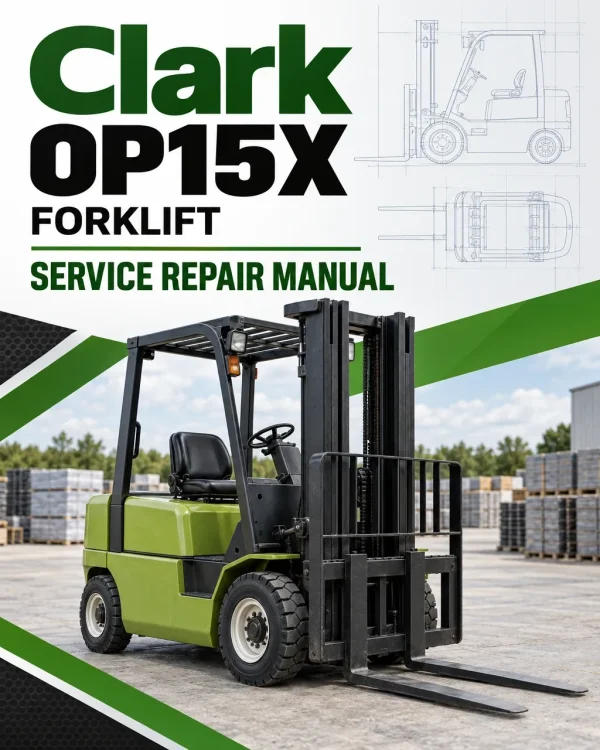 Clark OP15X Forklift Service Repair Manual Clark OP15X Forklift Service Repair Manual