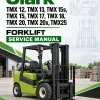 Clark TMX 12, TMX 13, TMX 15s, TMX 15, TMX 17, TMX 18, TMX 20, TMX 20x, TMX25 Forklift Service Manual