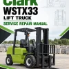 Clark WSTX33 Lift Truck Service Repair Manual Clark WSTX33 Lift Truck Service Repair Manual