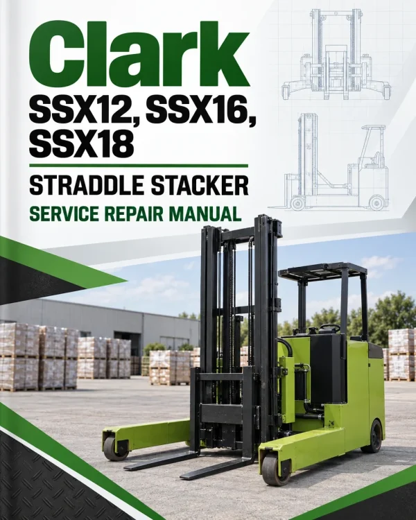 Clark SSX12, SSX16, SSX18 Straddle Stacker Service Repair Manual