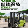 Clark C20L, C20G, C25L, C25G, C30L, C30G, C35L, C35G Forklift Service Repair Manual (4G64, HMC THETA 2.4, GM3.0 )