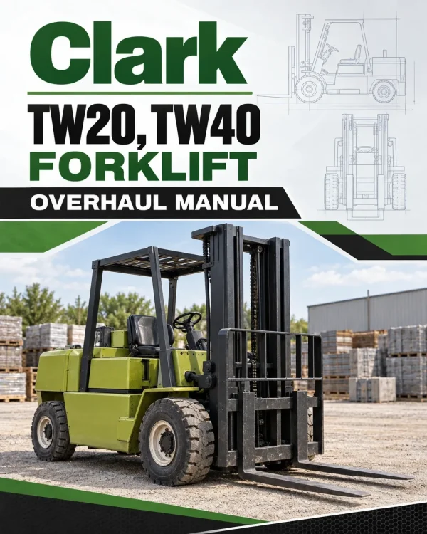 Clark TW20, TW40 Forklift Overhaul Manual