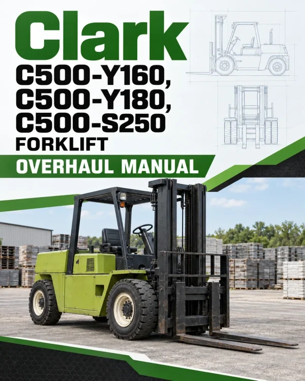 Clark C500-Y160, C500-Y180, C500-S250 Forklift Overhaul Manual Clark C500-Y160, C500-Y180, C500-S250 Forklift Overhaul Manual