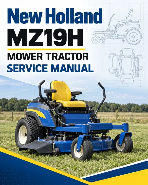 New Holland MZ19H Mower Tractor Service Manual