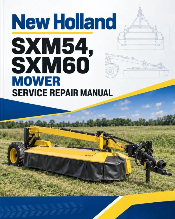 New Holland SXM54, SXM60 Mower Service Manual New Holland SXM54, SXM60 Mower Service Manual