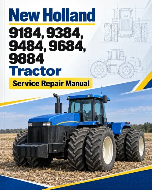 New Holland 9184, 9384, 9484, 9684, 9884 Tractor Service Manual New Holland 9184, 9384, 9484, 9684, 9884 Tractor Service Manual