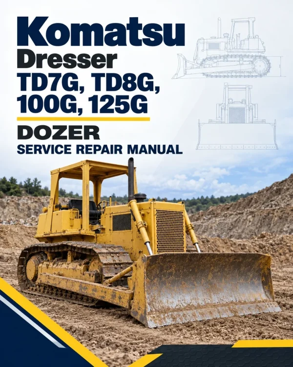 Komatsu Dresser TD7G, TD8G, 100G, 125G Dozer Service Repair Manual