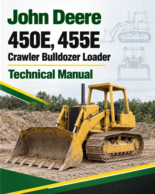 John Deere 450E, 455E Crawler Bulldozer Loader Technical Manual
