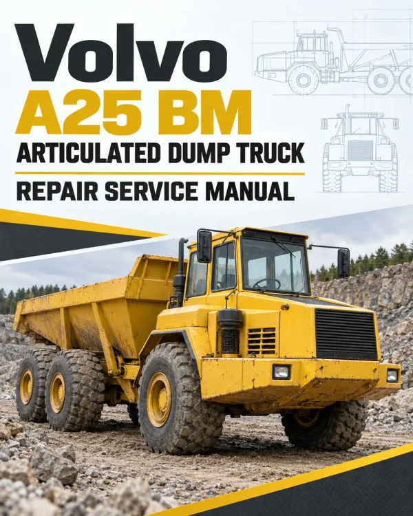 Volvo A25 BM Articulated Dump Truck Repair Service Manual Volvo A25 BM Articulated Dump Truck Repair Service Manual