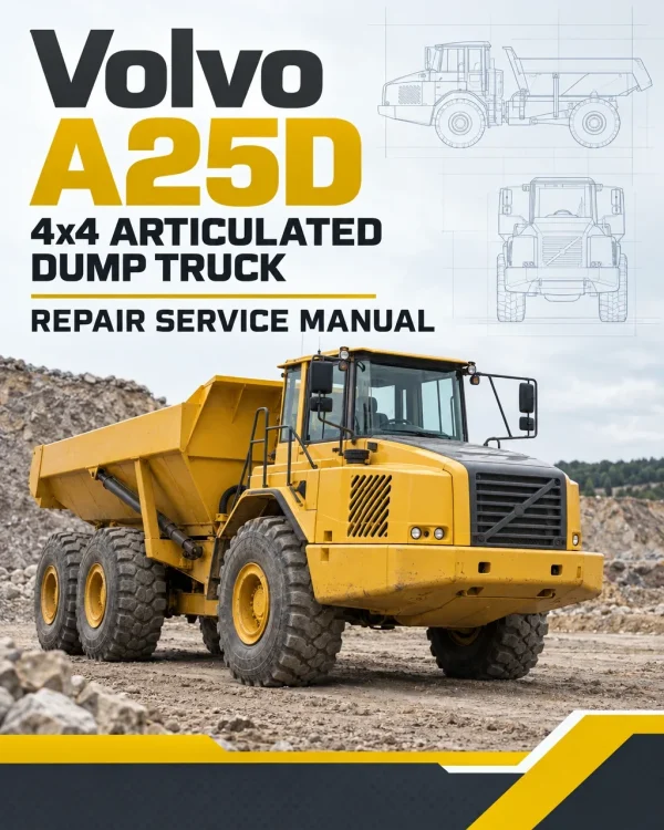 Volvo A25D 4x4 Articulated Dump Truck Repair Service Manual Volvo A25D 4x4 Articulated Dump Truck Repair Service Manual