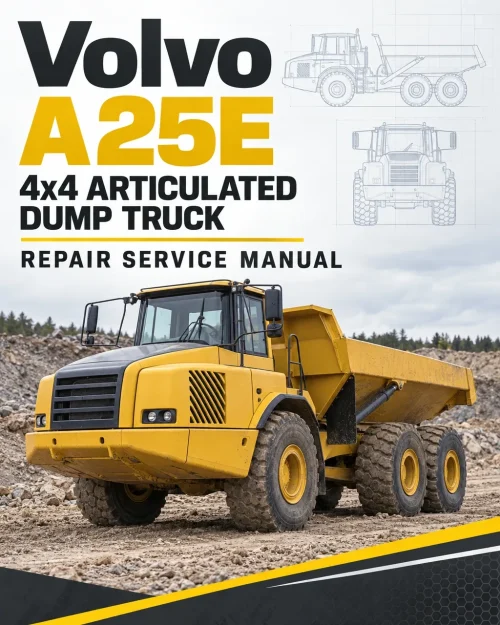 Volvo A25E 4x4 Articulated Dump Truck Repair Service Manual Volvo A25E 4x4 Articulated Dump Truck Repair Service Manual
