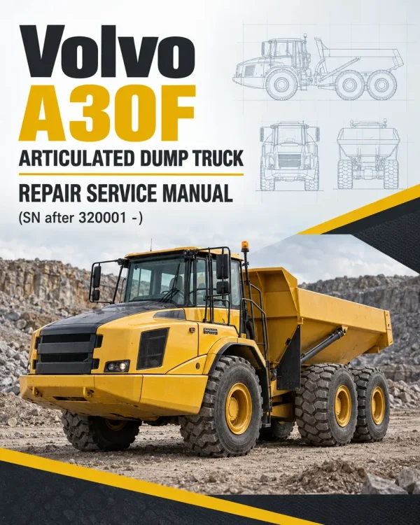 Volvo A30F Articulated Dump Truck Repair Service Manual (SN after 320001 -) Volvo A30F Articulated Dump Truck Repair Service Manual (SN after 320001 -)