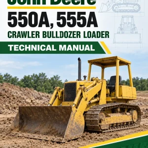 John Deere 550A, 555A Crawler Bulldozer Loader Technical Manual