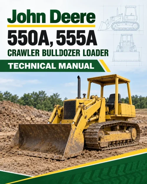 John Deere 550A, 555A Crawler Bulldozer Loader Technical Manual