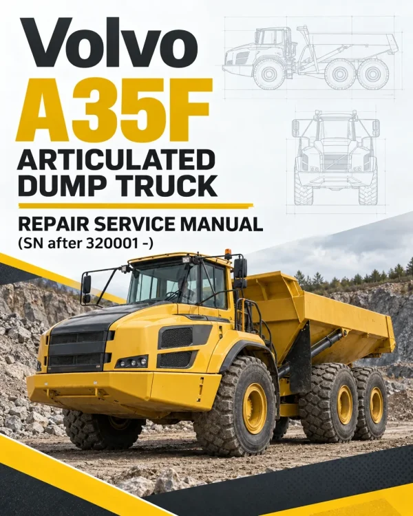 Volvo A35F Articulated Dump Truck Repair Service Manual (SN after 320001 -) Volvo A35F Articulated Dump Truck Repair Service Manual (SN after 320001 -)