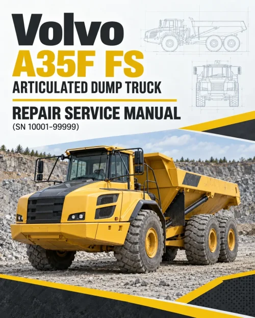 Volvo A35F FS Articulated Dump Truck Repair Service Manual (SN 10001-99999) Volvo A35F FS Articulated Dump Truck Repair Service Manual (SN 10001-99999)