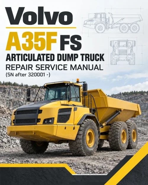 Volvo A35F FS Articulated Dump Truck Repair Service Manual (SN after 320001 -) Volvo A35F FS Articulated Dump Truck Repair Service Manual (SN after 320001 -)