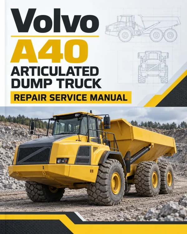 Volvo A40 Articulated Dump Truck Repair Service Manual