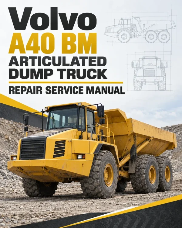 Volvo A40 BM Articulated Dump Truck Repair Service Manual