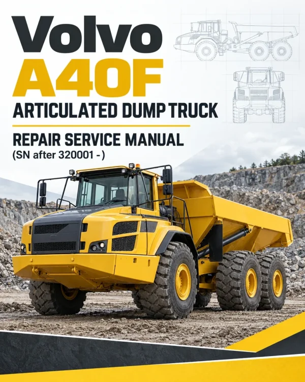 Volvo A40F Articulated Dump Truck Repair Service Manual (SN after 320001 -) Volvo A40F Articulated Dump Truck Repair Service Manual (SN after 320001 -)