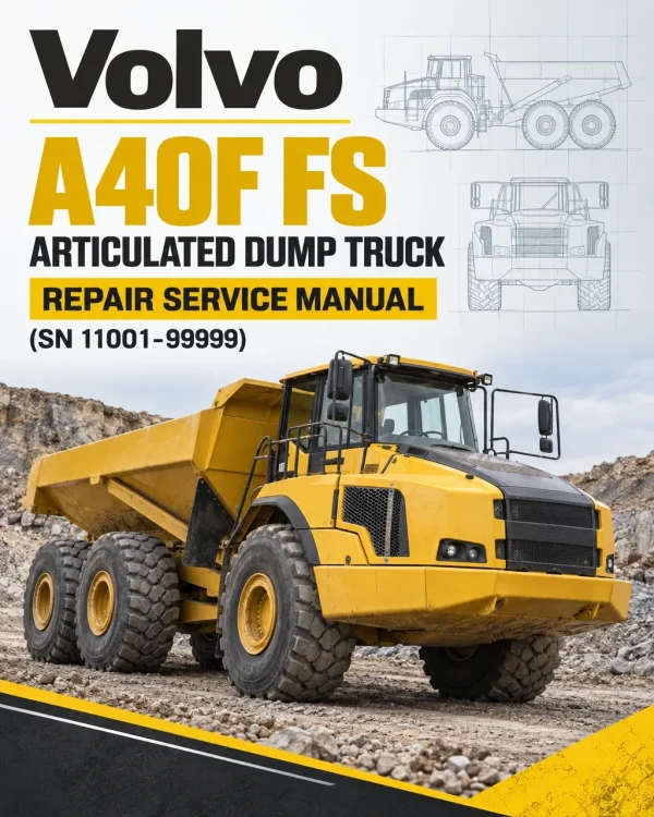 Volvo A40F FS Articulated Dump Truck Repair Service Manual (SN 11001-99999)