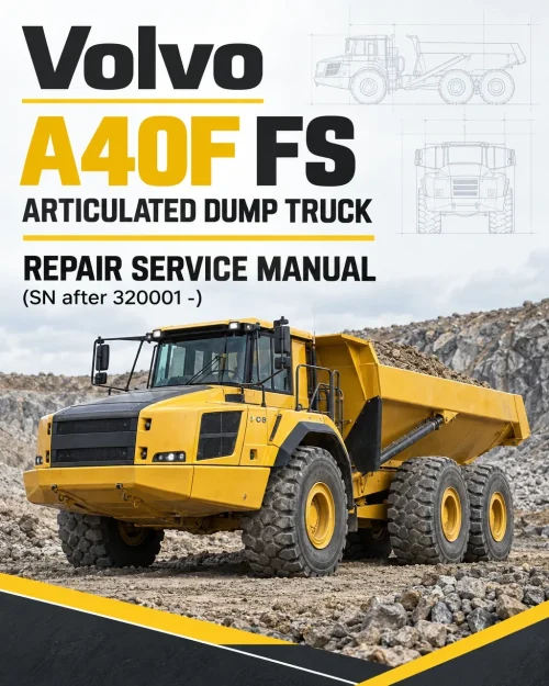 Volvo A40F FS Articulated Dump Truck Repair Service Manual (SN after 320001 -) Volvo A40F FS Articulated Dump Truck Repair Service Manual (SN after 320001 -)