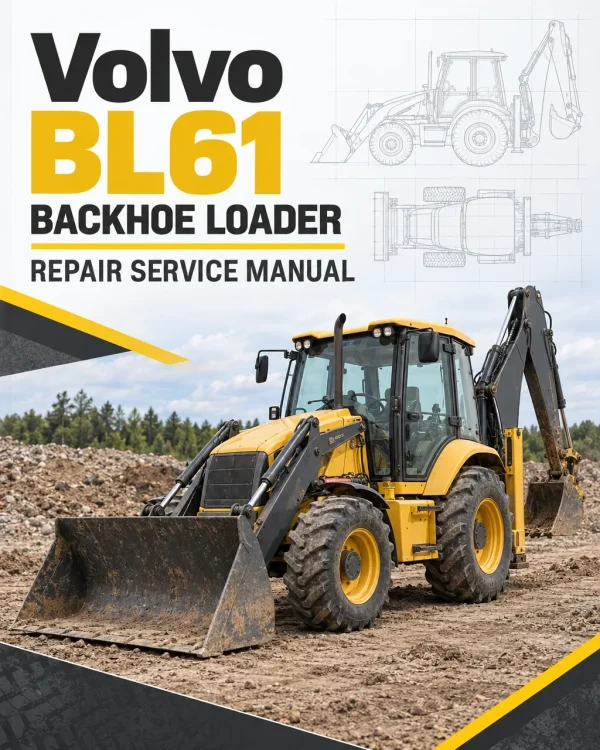 Volvo BL61 Backhoe Loader Repair Service Manual