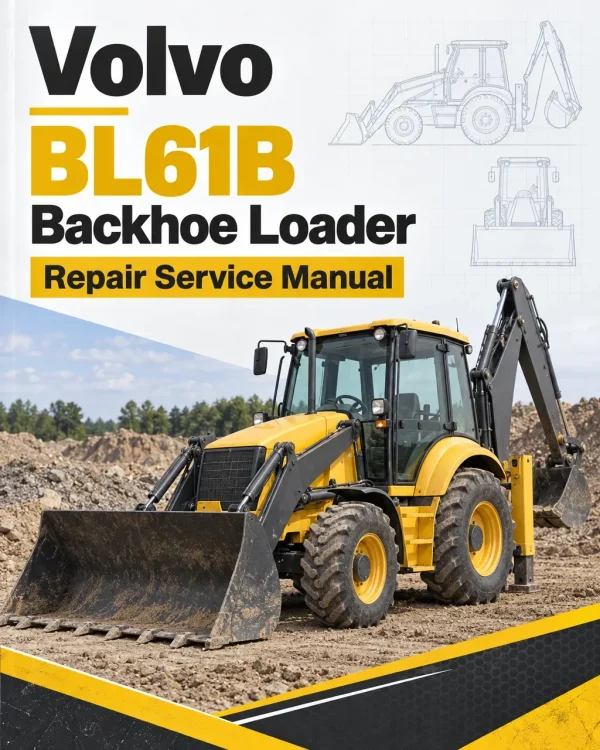 Volvo BL61B Backhoe Loader Repair Service Manual Volvo BL61B Backhoe Loader Repair Service Manual