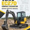 Volvo EC27D Compact Excavator Repair Service Manual Volvo EC27D Compact Excavator Repair Service Manual