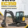 Volvo EC35D Compact Excavator Repair Service Manual