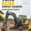 Volvo EC55 Compact Excavator Repair Service Manual Volvo EC55 Compact Excavator Repair Service Manual