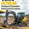 Volvo EC75D AG Compact Excavator Repair Service Manual Volvo EC75D AG Compact Excavator Repair Service Manual
