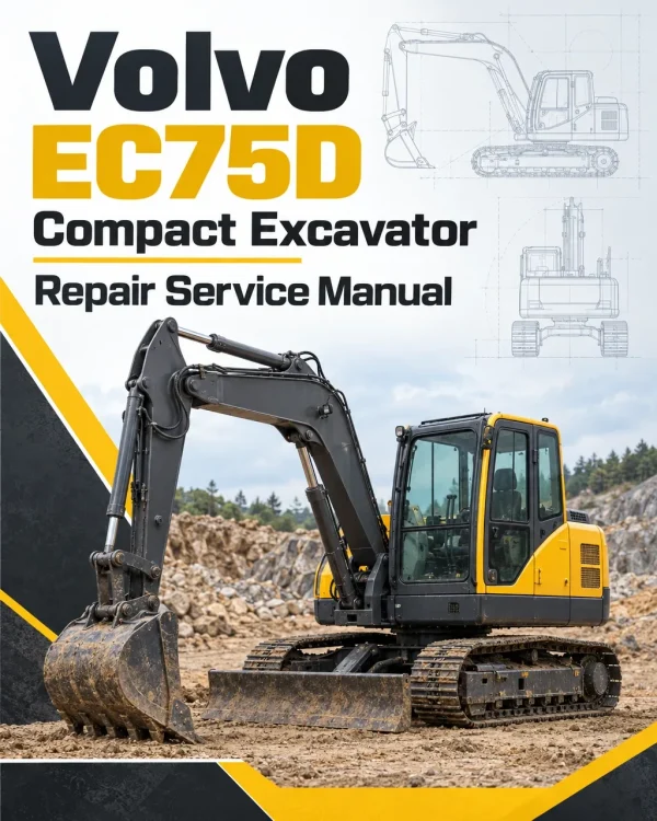 Volvo EC75D Compact Excavator Repair Service Manual Volvo EC75D Compact Excavator Repair Service Manual