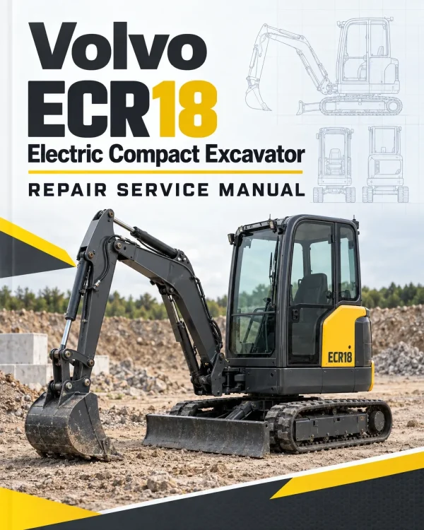 Volvo ECR18 Electric Compact Excavator Repair Service Manual Volvo ECR18 Electric Compact Excavator Repair Service Manual